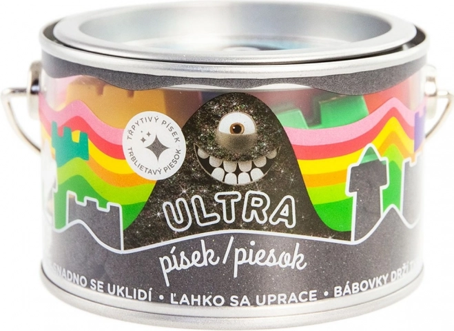 Ultra nisip cu sclipici 200 g – negru