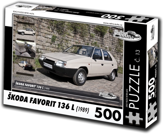 Puzzle RETRO-AUTA Škoda Favorit 136 L 500 piese