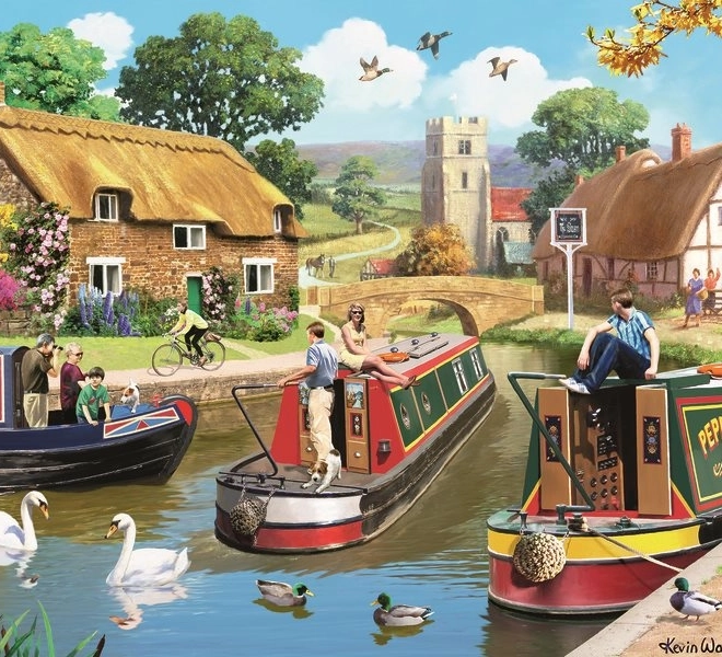 Puzzle Ravensburger Plimbare Liniștită 1000 piese