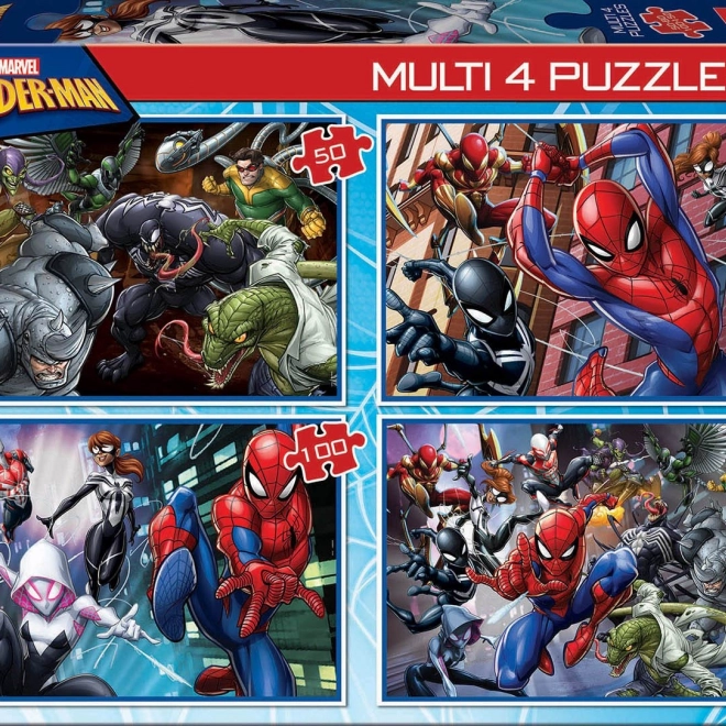 Educa Puzzle Spiderman 4v1