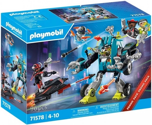 Playmobil robot vs planor – set de construcție 96 piese