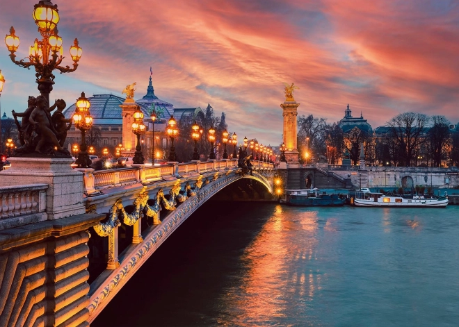Puzzle Alipson Podul Alexandru III, Paris 1000 piese