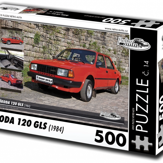 Puzzle Retro mașini 18koda 120 GLS (1984) 500 piese