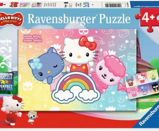 Puzzle 2×24 piese HELLO KITTY
