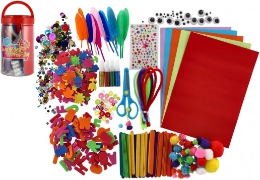 Set creativ pentru copii în cutie de plastic 12 × 21 × 12 cm