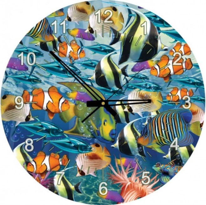 Puzzle ceas Lumea peștilor marini 570 piese