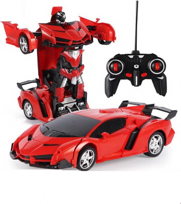Auto Robot 2in1 Pilot R/C Light Sound Drift – Roșu
