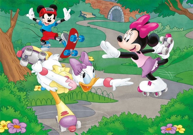 Puzzle Minnie face sport 100 de piese XL