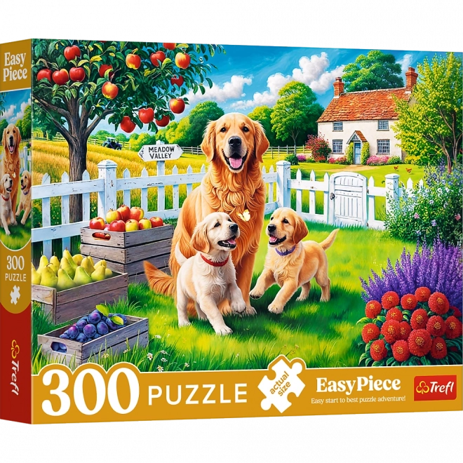 Puzzle - 300 piese - Cățeii la țară Trefl
