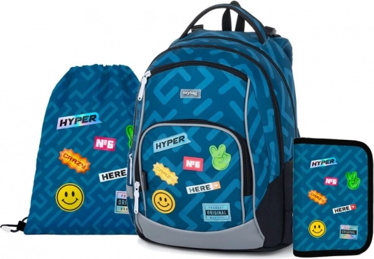 Set școlar 3 piese OXY GO Stickers