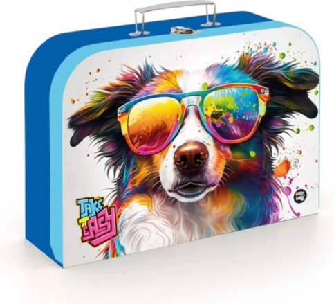 Servietă laminată pentru copii cu câine 34 cm