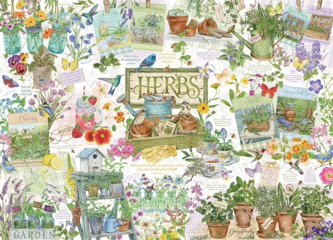 Puzzle Grădina de ierburi 1000 piese COBBLE HILL