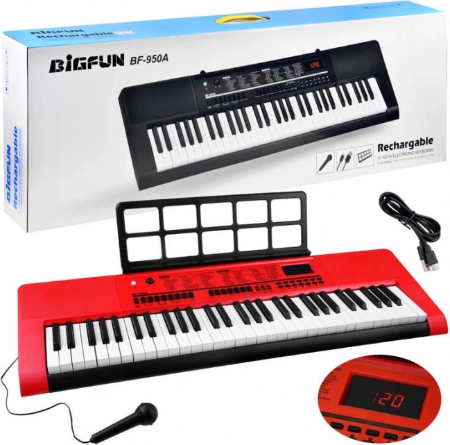 Instrument electronic cu clape, 61 clape cu microfon BF-950A
