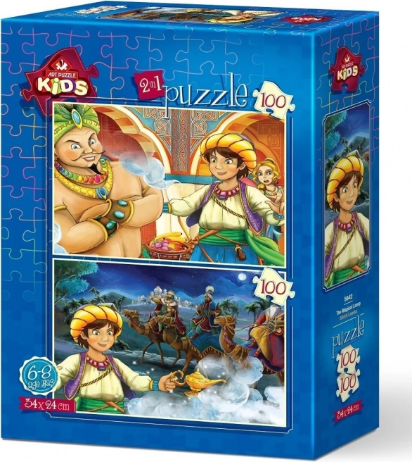Puzzle Aladin și lampa fermecată 2×100 piese
