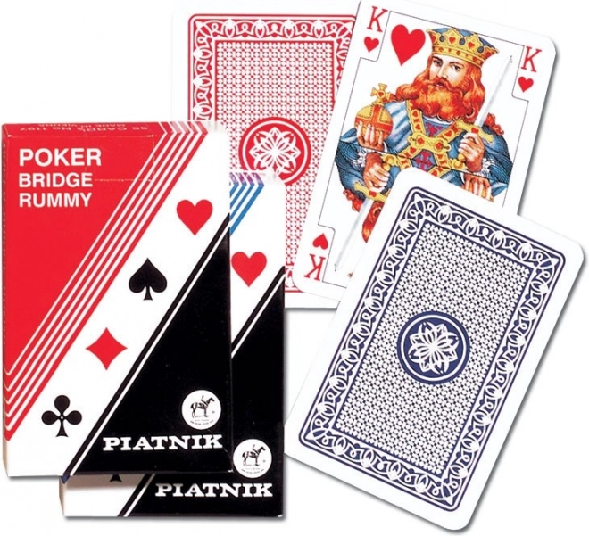 Joc de cărți - Poker și Bridge set cu un singur pachet
