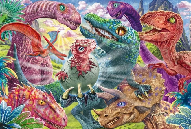 Puzzle micul dinozaur 100 de piese