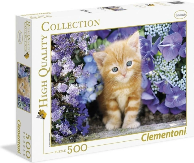 Puzzle pisoi în flori 500 piese