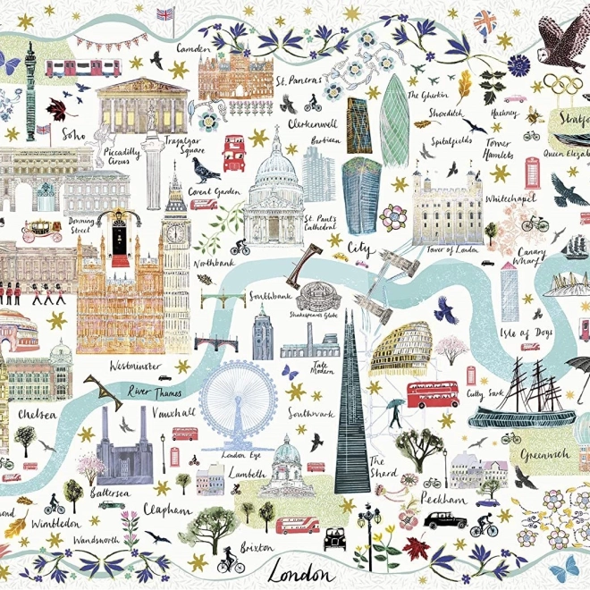 Puzzle Gibsons harta Londra 1000 piese