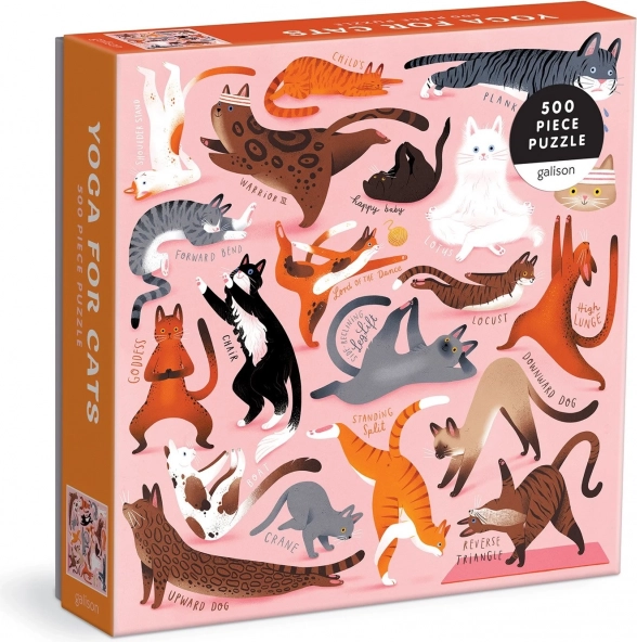 Puzzle Yoga pentru pisici 500 de piese