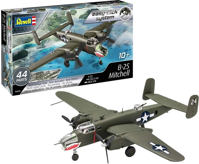 Model din plastic al avionului B-25 Mitchell Easy-Click de la Revell