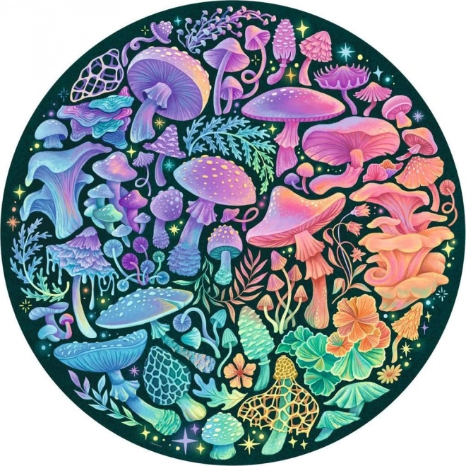 Puzzle 500 piese paletă de culori Ciuperci RAVENSBURGER