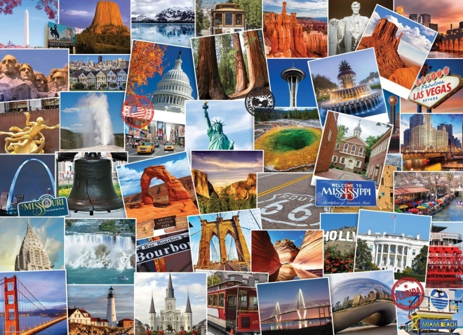 Puzzle EUROGRAPHICS Globetrotter SUA 1000 piese