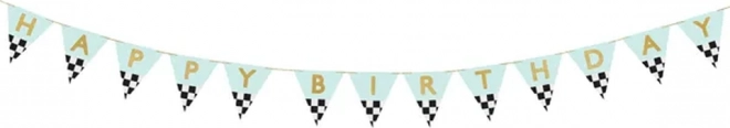 Banner Happy Birthday cu trofee 2,5m