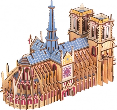 Puzzle 3D din lemn Catedrala Notre-Dame