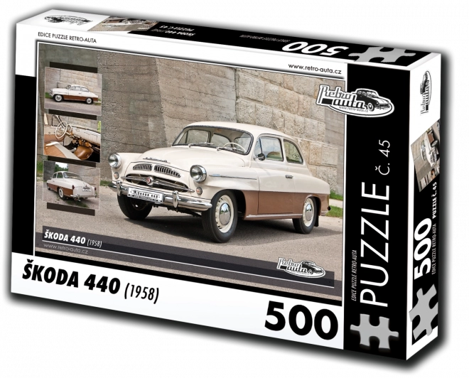 Puzzle RETRO-AUTA Škoda 440 – 500 piese