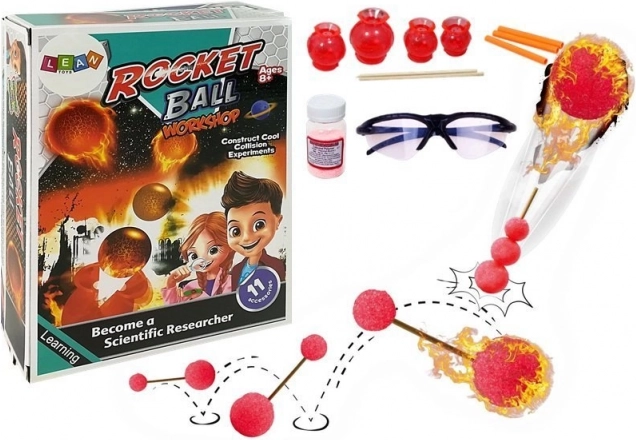 Set educativ mingi de rachetă chimică DIY