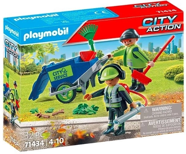 City Action PLAYMOBIL Echipa de curățenie oraș - Set de joacă