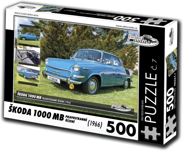 Puzzle RETRO-AUTA Škoda 1000 MB 1966 – 500 piese