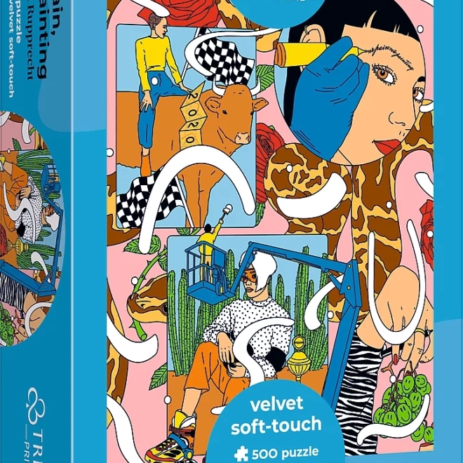 Puzzle velvet soft touch fără durere, fără vopsea 500 piese