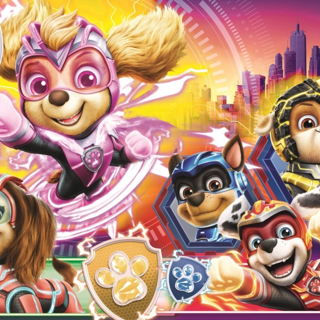 Puzzle Patrula Cățelușilor Mighty Pups 100 bucăți pentru copii de la 5 ani