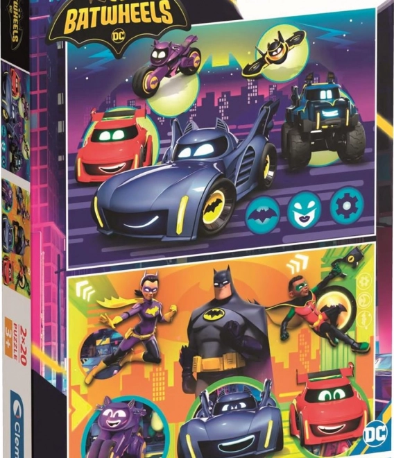 Puzzle pentru copii 2x20 piese Batwheels