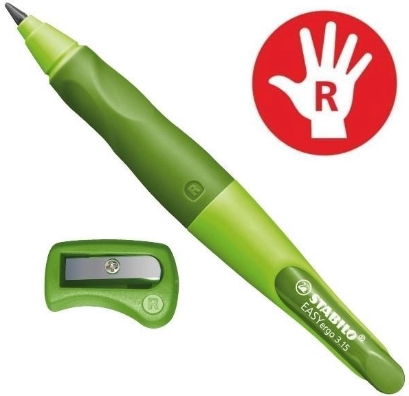 Stabilo EASYergo creion pentru dreptaci cu ascuțitoare 3,15 mm verde