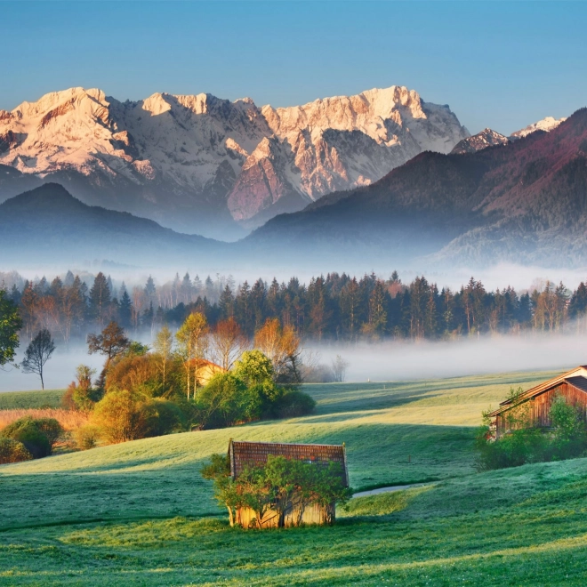 Puzzle Schmidt Garmisch Partenkirchen - Murnauer Moos 1000 piese