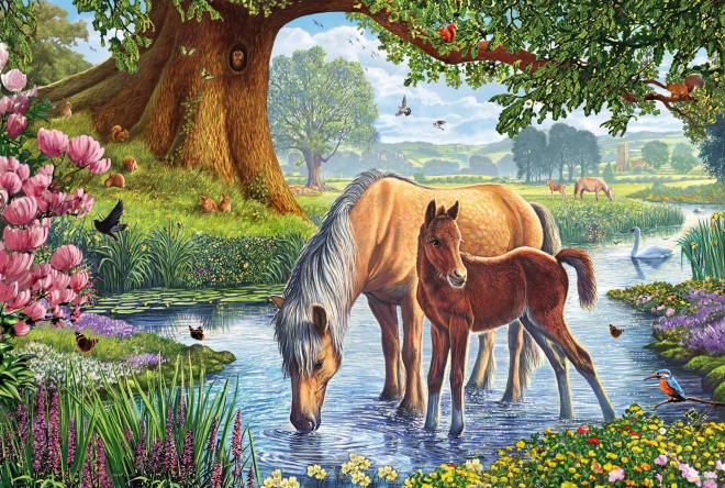 Puzzle Cai în râu 150 piese SCHMIDT