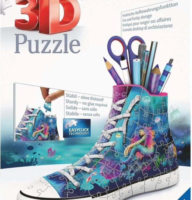 Puzzle 3D sneaker Zâna Mării Fermecate 112 piese RAVENSBURGER