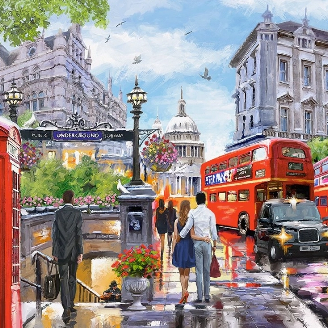 Puzzle 2000 piese - Primăvara la Londra