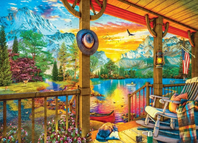 Puzzle Eurographics Pescuitul Dimineața XL 500 Piese