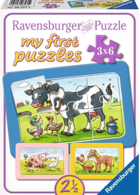 Puzzle 3x6 animăluțe RAVENSBURGER
