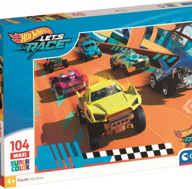 Puzzle 104 piese CLEMENTONI Hot Wheels