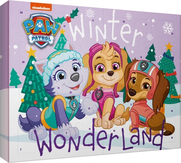 Calendar advent Paw Patrol Winter Wonderland – cosmetice pentru fete