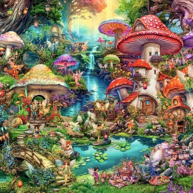 Puzzle Ravensburger Satul Ciupercilor 1000 Piese