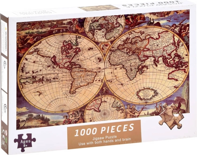 Puzzle hartă antică a lumii 1000 piese