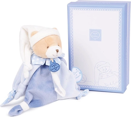 Set cadou Doudou - Ursuleț cu suport pentru suzetă 17 cm