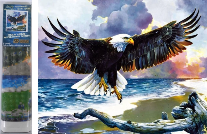 Pictură cu diamante Norimpex – vultur 30 × 40 cm