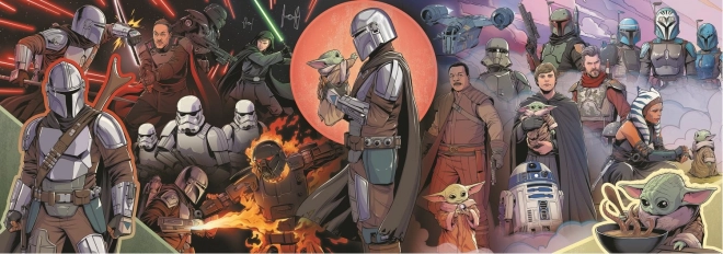 Puzzle panoramic The Mandalorian Aventuri 1000 de piese