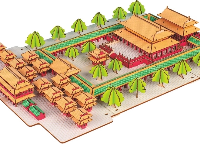 Woodcraft puzzle 3D din lemn Templul lui Confucius